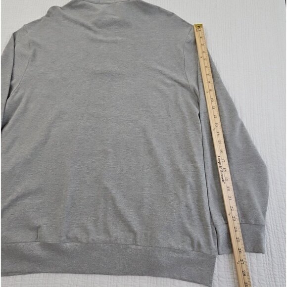 Polo Ralph Lauren Men Big & Tall Pullover Grey XXL 1/4 Zip Double Knit Pony NWT - Picture 15 of 16